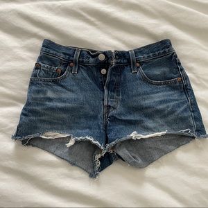 Levis denim high-rise shorts